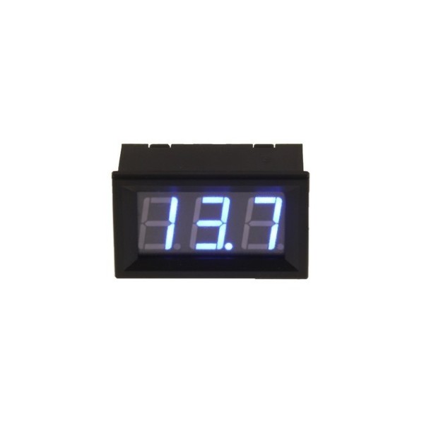 Voltimetro digital 6-30 V. Led azul Four connect