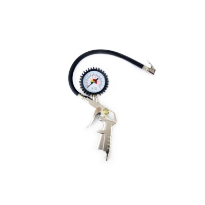 Pistola de compresor de aire con manómetro