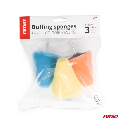 Esponjas pulidoras en forma de cono 3 piezas