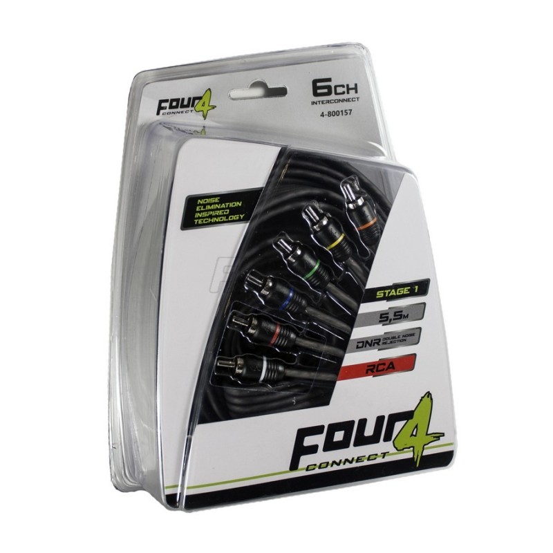 Cable RCA de 5,5 metros 6 canales Four connect