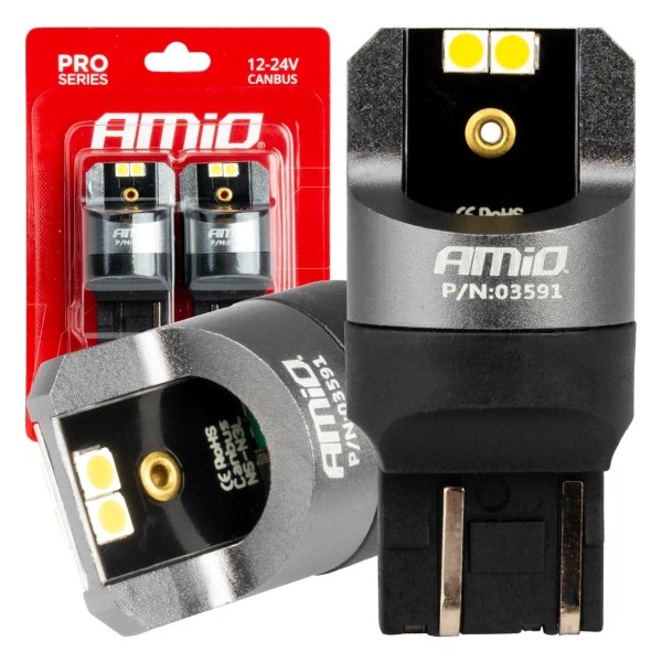 Bombillas LED CANBUS PRO T20 7443 W21/5W blanco 12/24V