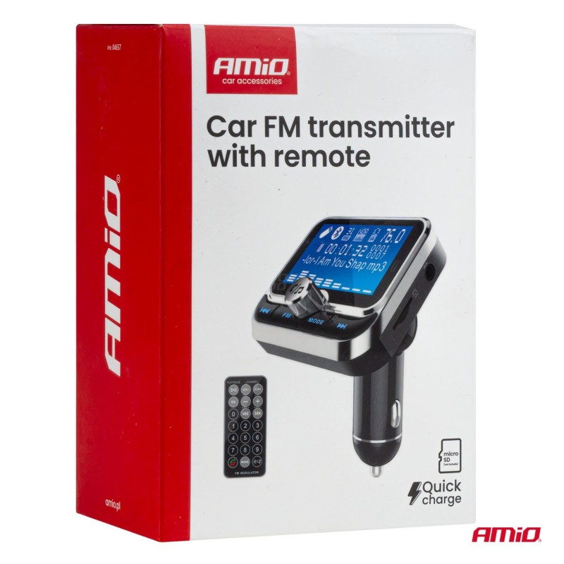 Transmisor FM y Bluetooh USB-A 12V 24V