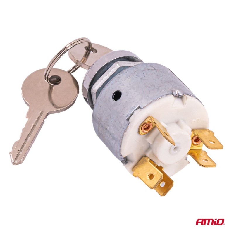 Interruptor con llave 3 posiciones 12V