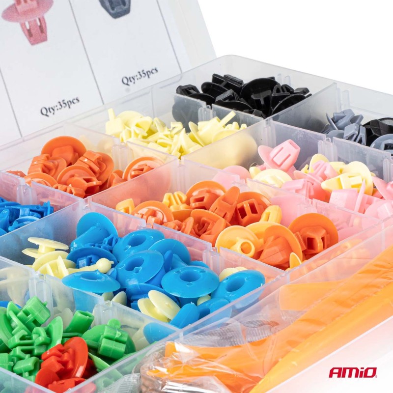 Grapas carrocería y herramientas extracción 420+15 piezas