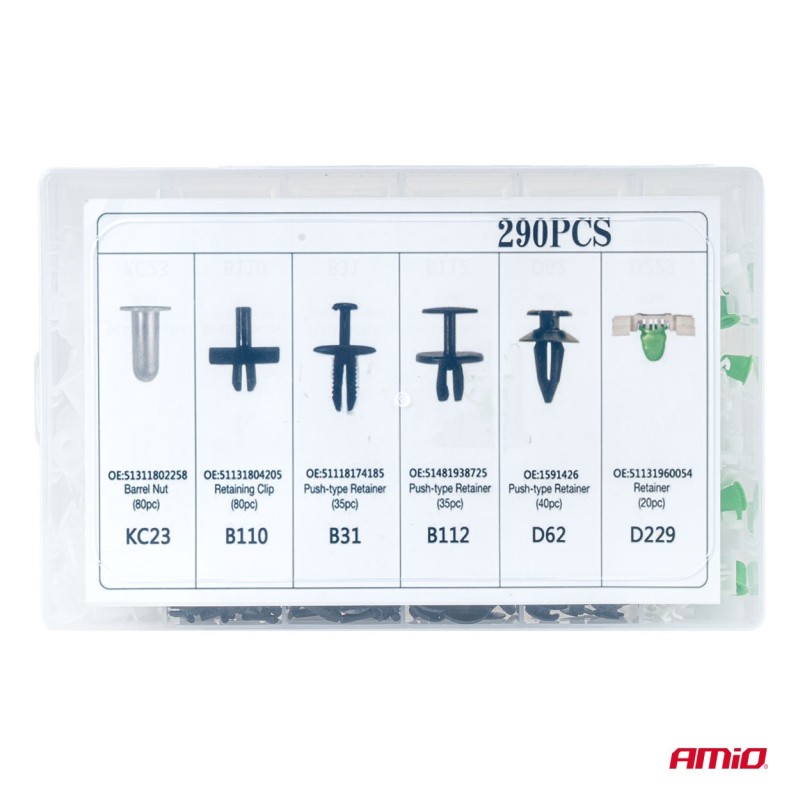 Grapas carrocería 290 piezas