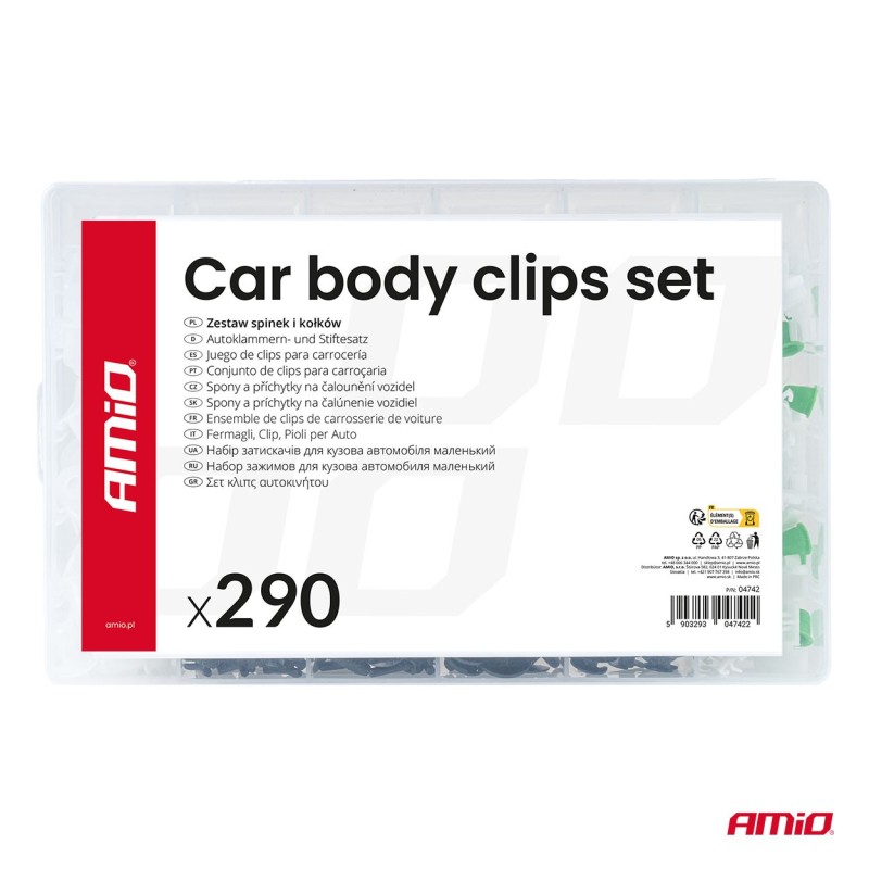 Grapas carrocería 290 piezas
