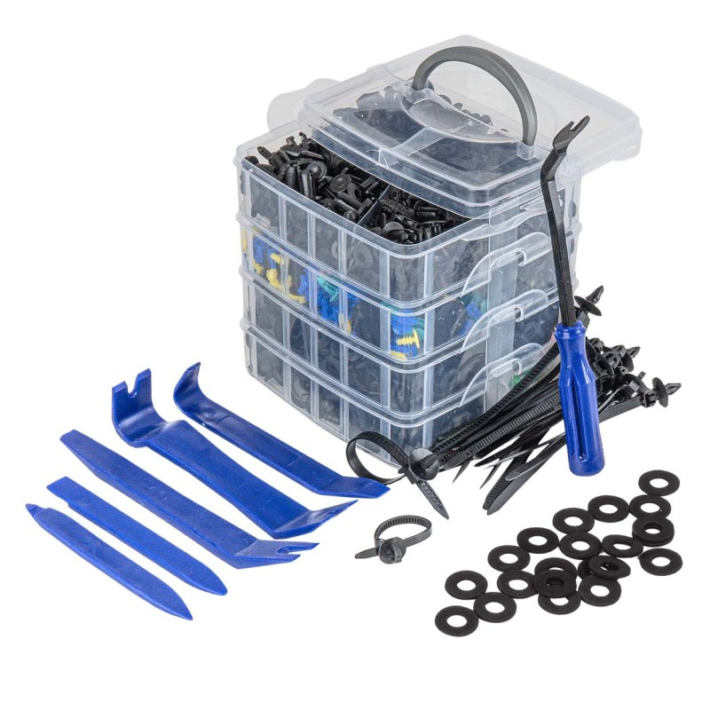 Grapas carrocería y montaje con herramientas 1211 piezas