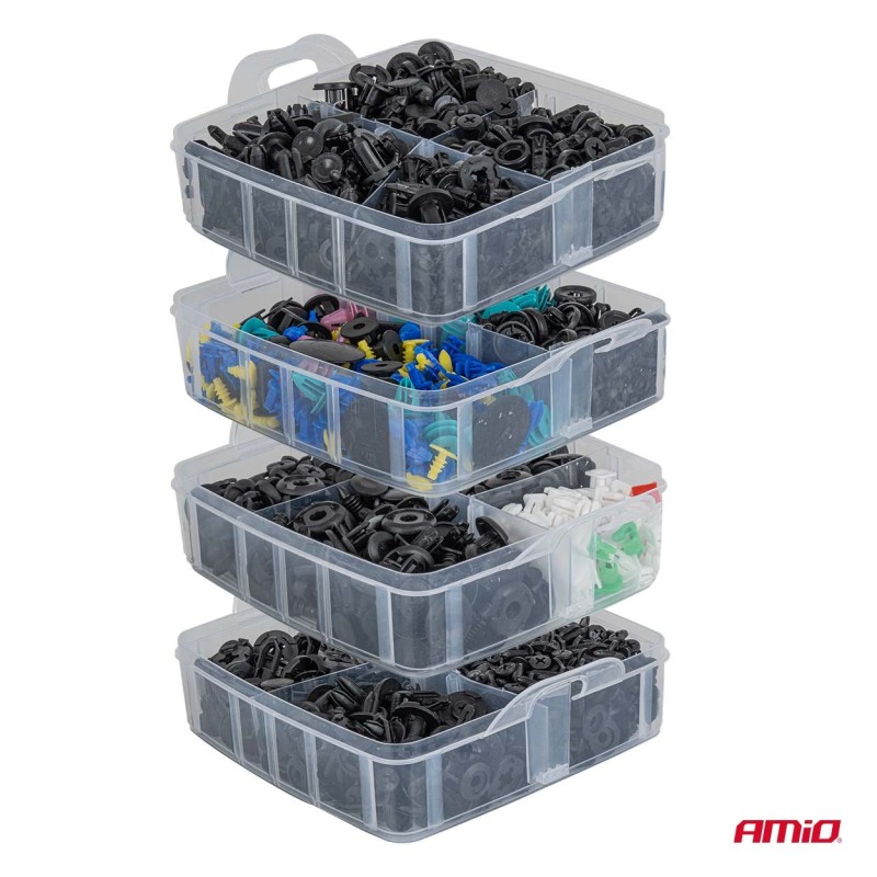 Grapas carrocería y montaje con herramientas 1211 piezas