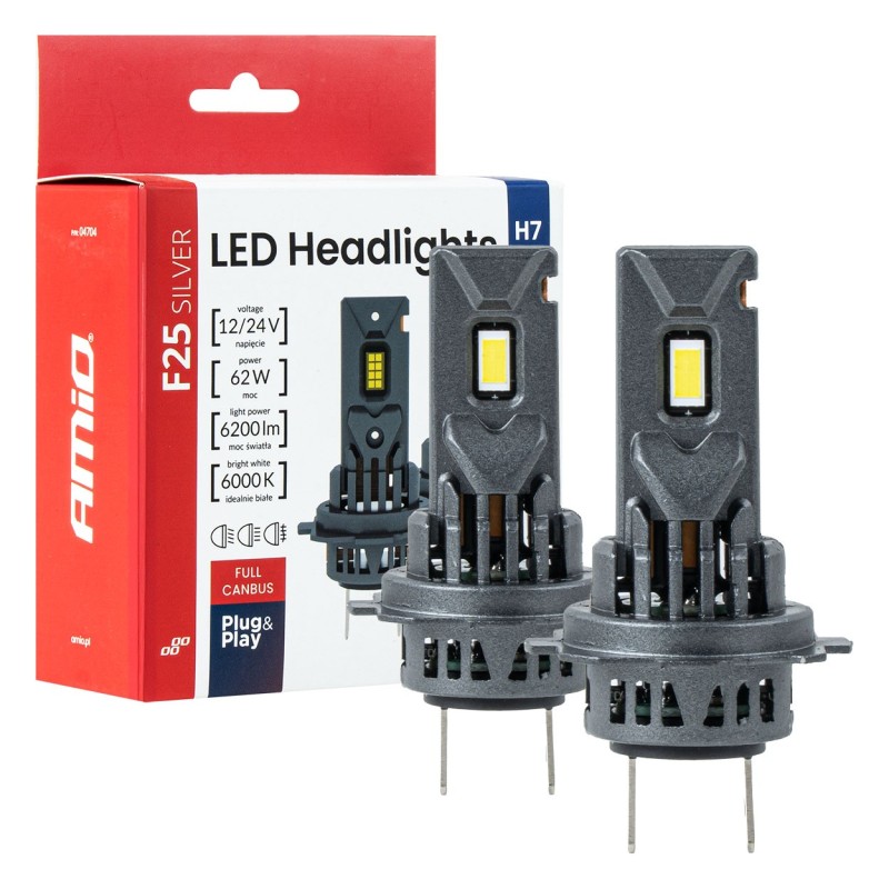 Kit LED H7 y H18 Full Canbus 62W 12V 24V