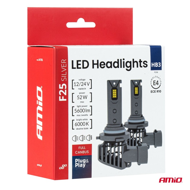 Kit LED HB3 y 9005 Full Canbus 52W 12V 24V
