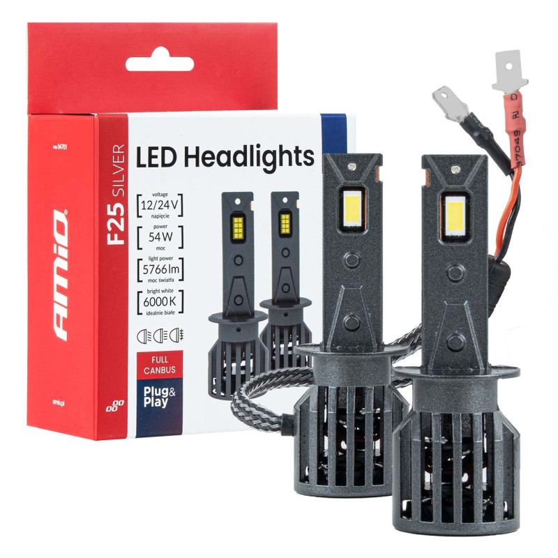 Kit LED H1 Full Canbus 54W 12V 24V