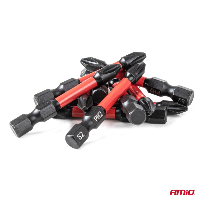 Puntas estrella de torsión PH2 1/4" 50 mm 10 unid.