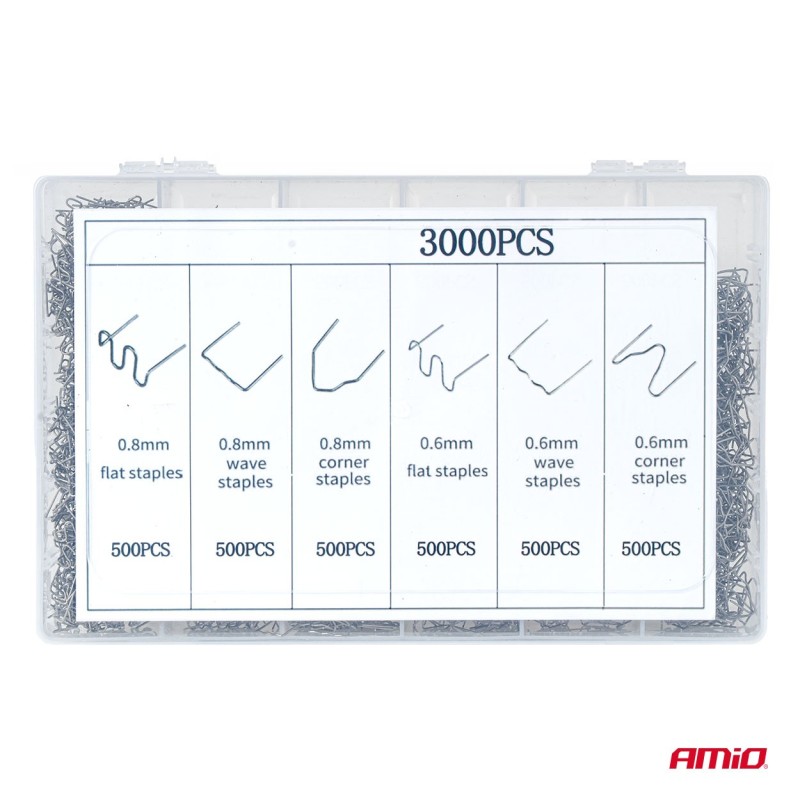 Grapas para soldadura de plástico 3000 piezas