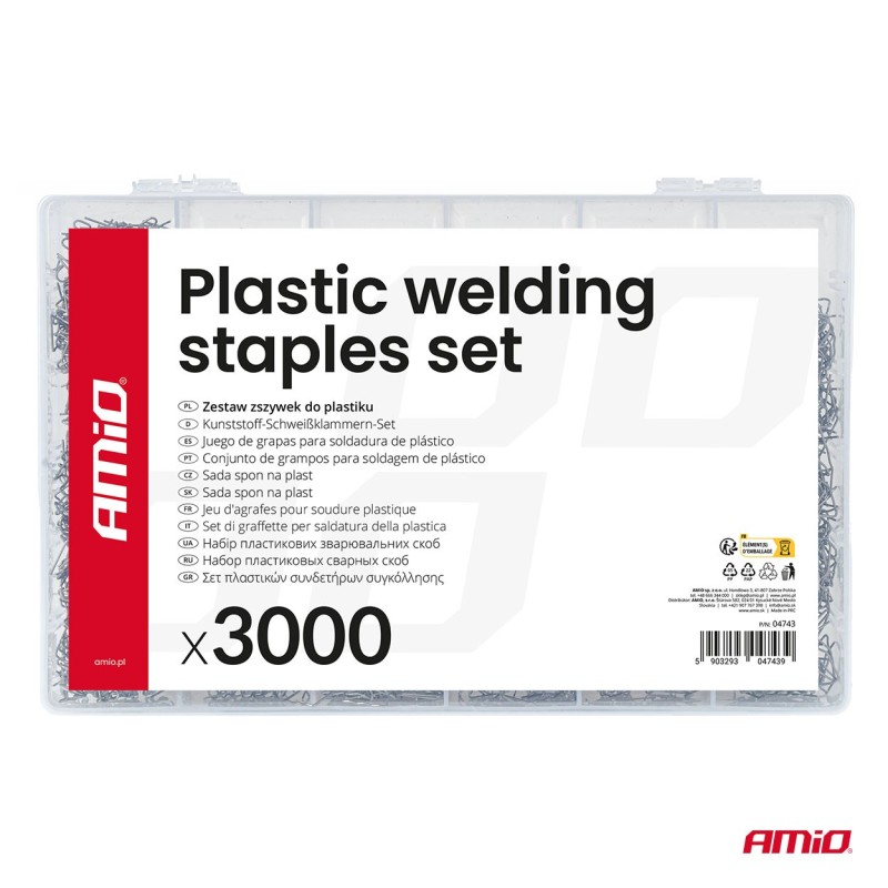 Grapas para soldadura de plástico 3000 piezas