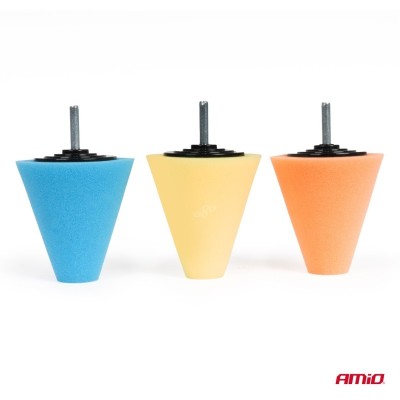 Esponjas pulidoras en forma de cono 3 piezas