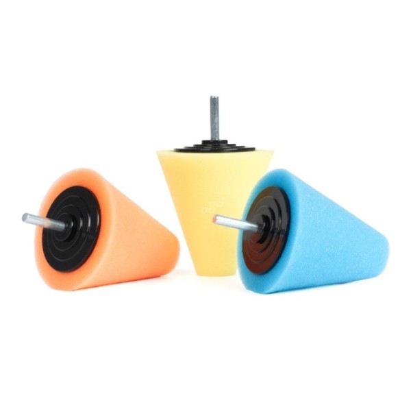 Esponjas pulidoras en forma de cono 3 piezas