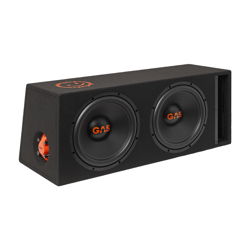 Caja subwoofer 2x12" 1400w/700rms 2ohm Gas audio