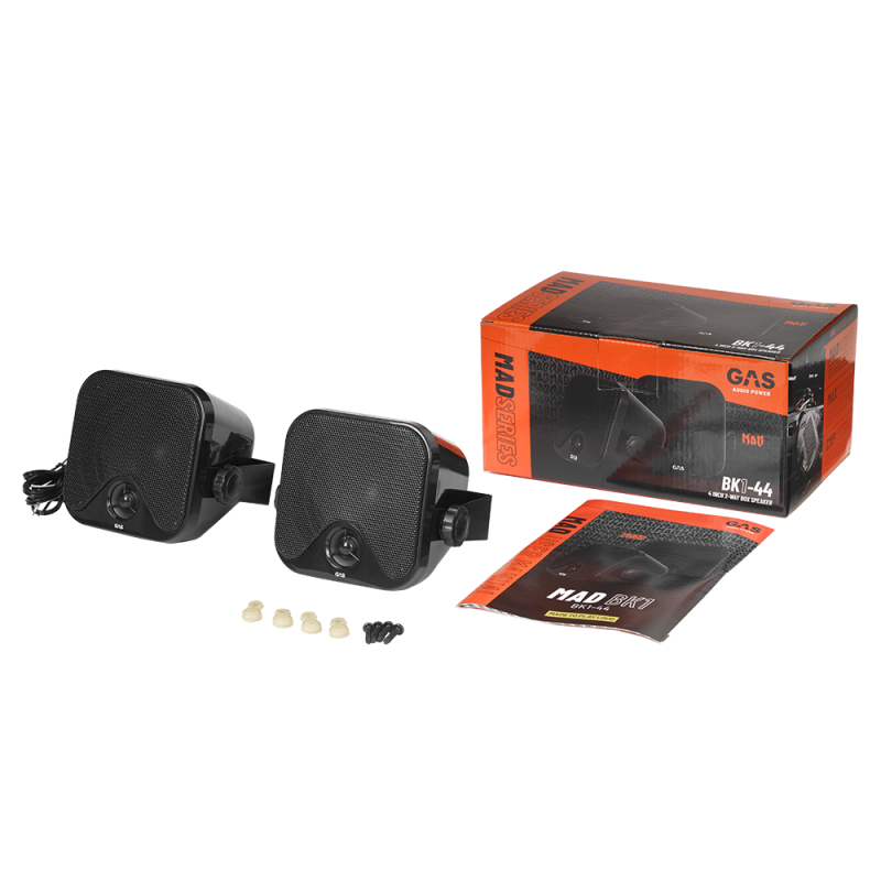 Altavoces 4" 2 vias con caja Gas audio 90w / 45wrms