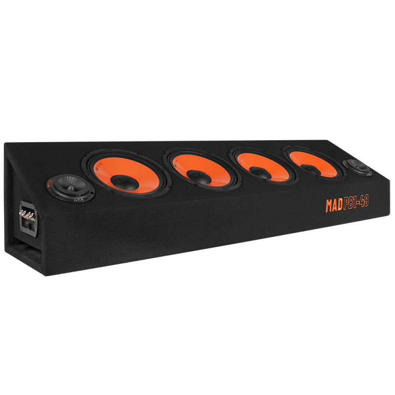 Caja 4 woofers de 8" + tweeters 760w/380rms 2+2ohm Gas audio