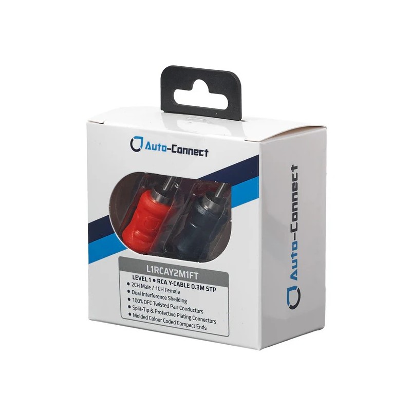 Cable RCA "Y" 2 machos y 1 hembra Auto-connect