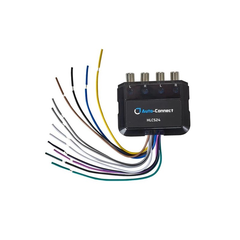 Conversor de altavoces a RCA 4 vias 150w rms Auto-connect