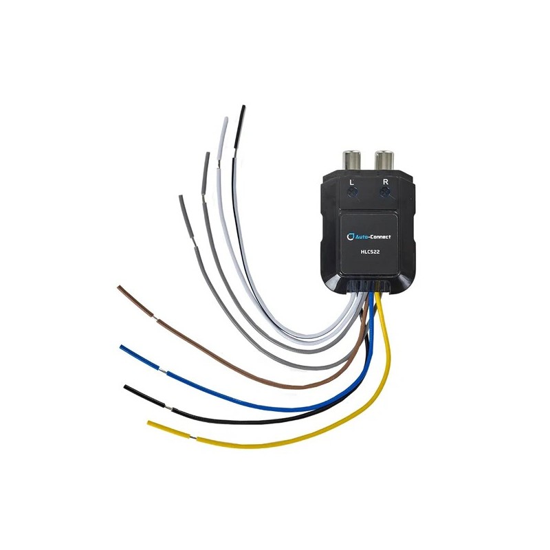 Conversor de altavoces a RCA 2 vias 150w rms Auto-connect