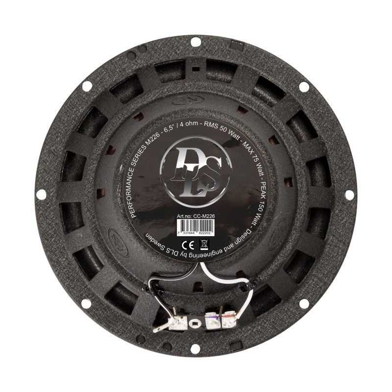 Altavoces coaxiales 6,5" 2 vias 50w rms DLS M226