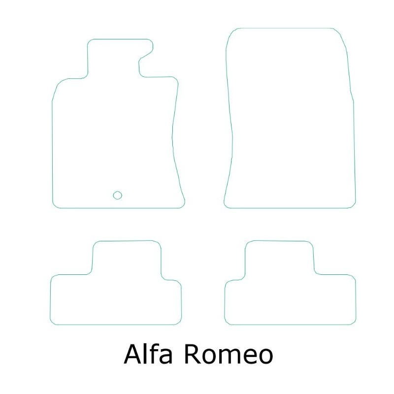Alfombras Alfa romeo semimedida moqueta