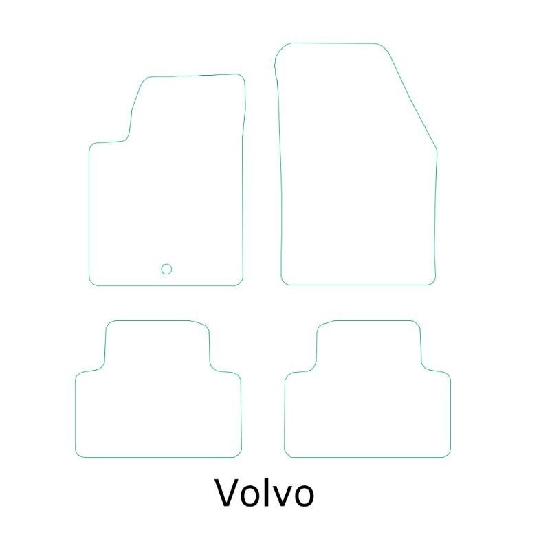 Alfombras Volvo semimedida moqueta