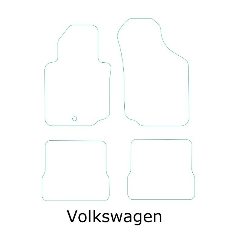 Alfombras Volkswagen semimedida moqueta