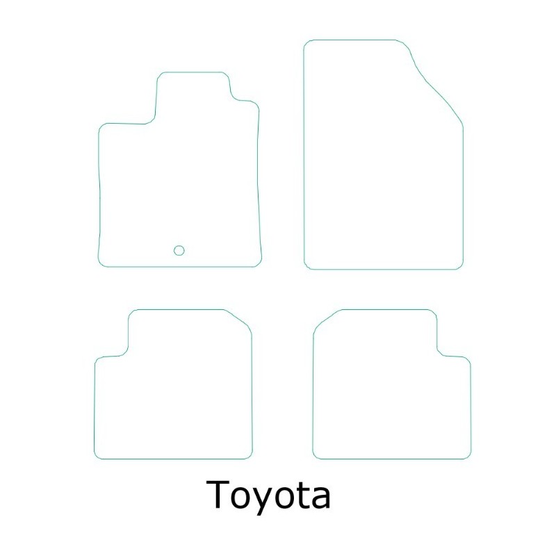 Alfombras Toyota semimedida moqueta