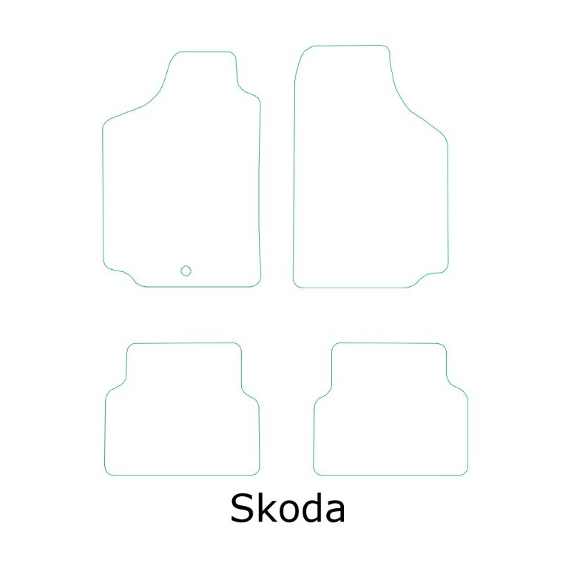 Alfombras Skoda semimedida moqueta