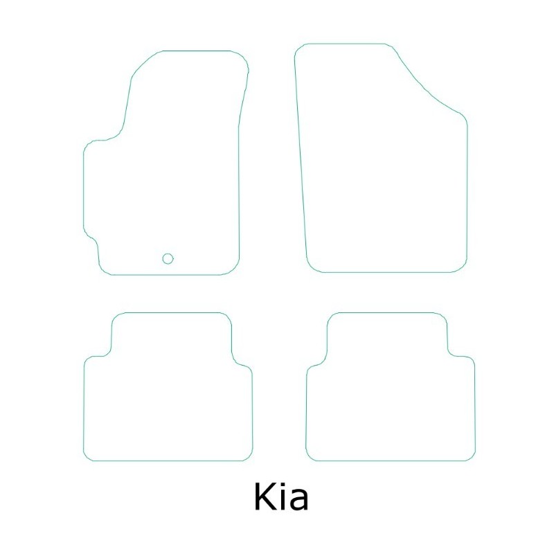 Alfombras Kia semimedida moqueta