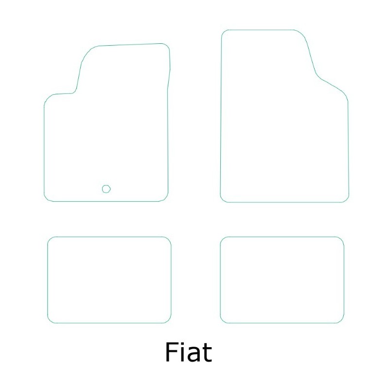 Alfombras Fiat semimedida moqueta
