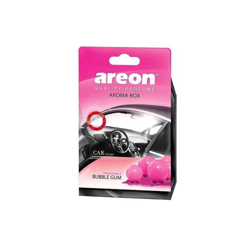 Ambientador AREON aroma box buble gum (chicle de fresa)