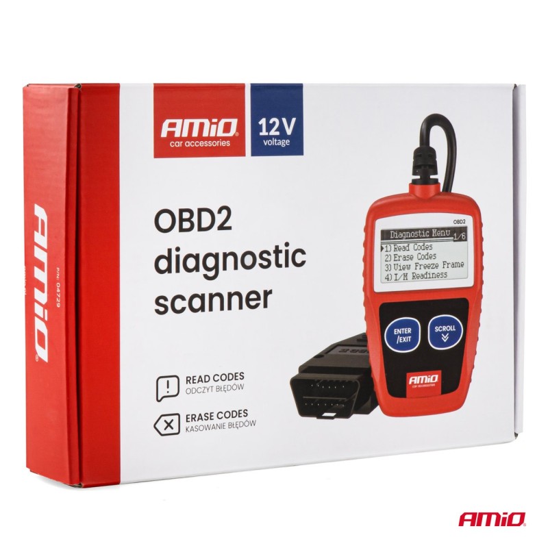 Escáner de diagnóstico OBD2 amio