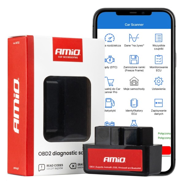 Escáner de diagnóstico OBD2 amio