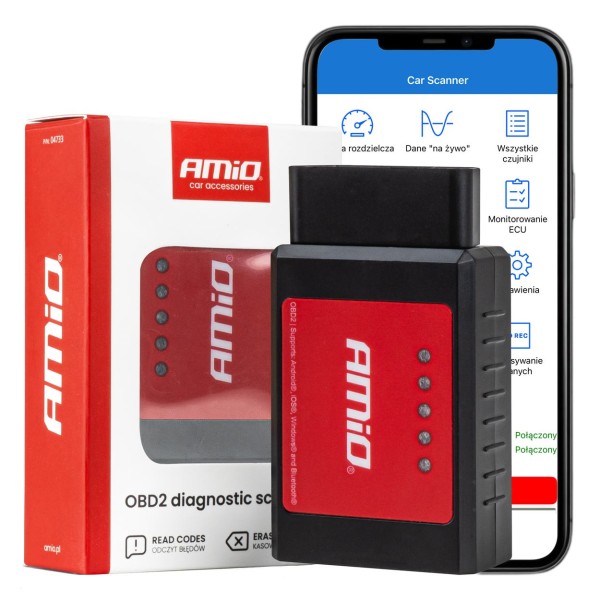 Escáner de diagnóstico OBD2 amio
