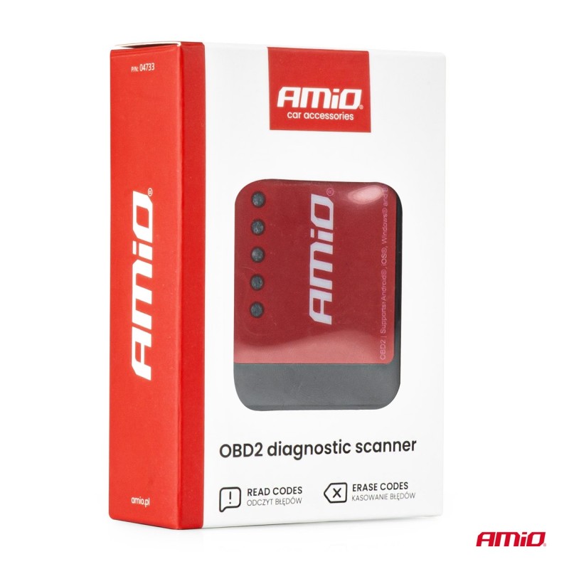 Escáner de diagnóstico OBD2 amio