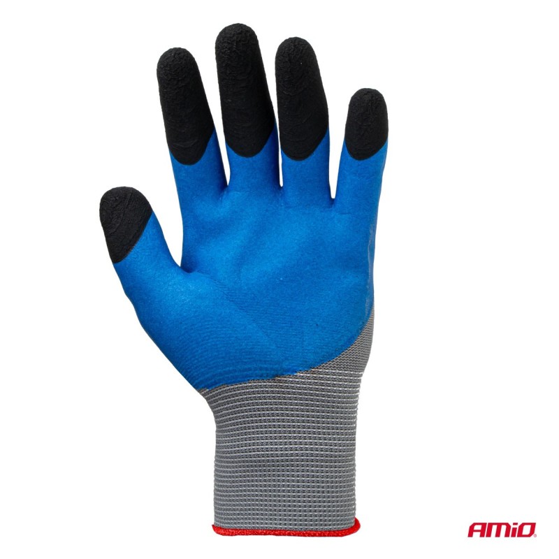 Guantes seguridad espuma de látex PE 3/4, 4 unidades, talla 8 (2 pares)
