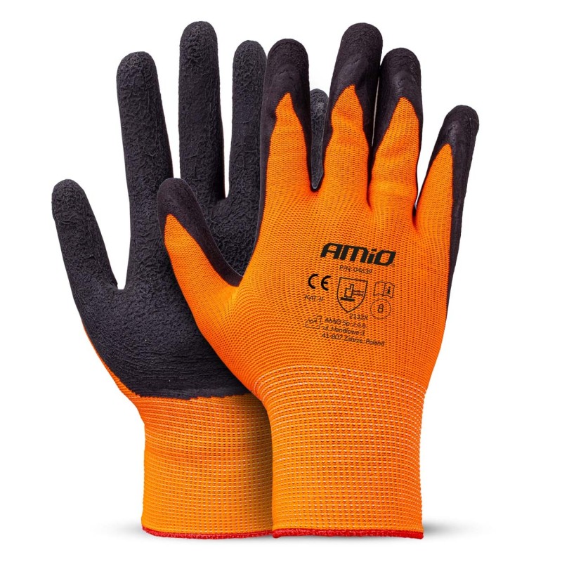 Guantes seguridad espuma de látex PE, 4 unidades, talla 8 (2 pares)
