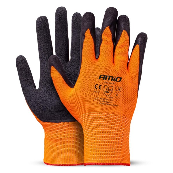 Guantes seguridad espuma de látex PE, 4 unidades, talla 8 (2 pares)