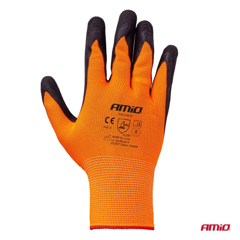 Guantes seguridad espuma de látex PE, 4 unidades, talla 8 (2 pares)