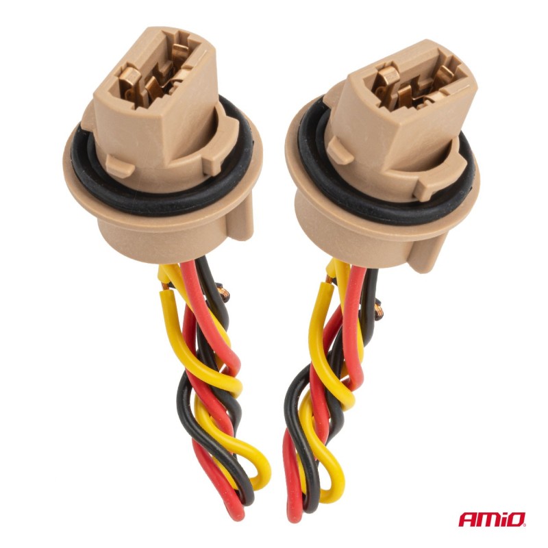 Casquillo Portalámparas 2 uds. T20 W21/5W doble polo