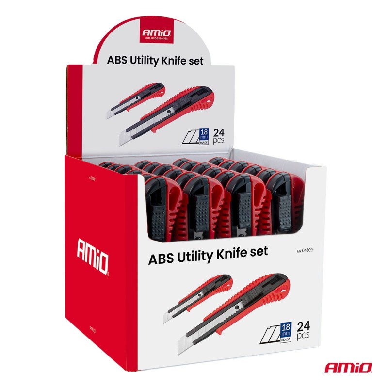 exporsitor cutter Juego de ABS 100x18x0,5mm 24 piezas