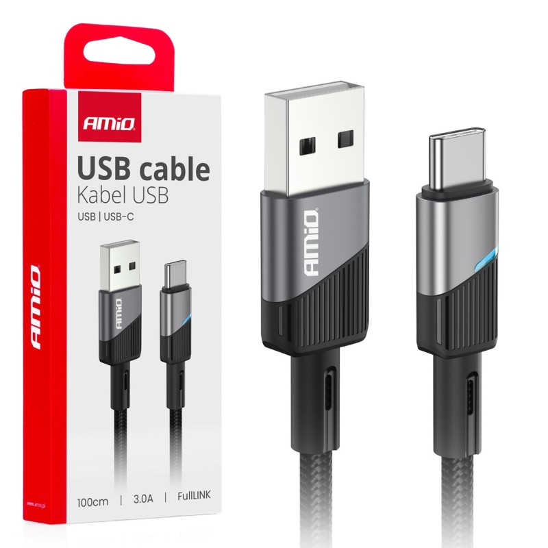 Cable USB a USB-C 3A 100cm FullLINK AMIO