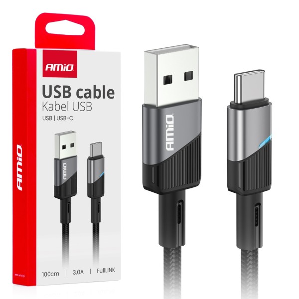 Cable USB a USB-C 3A 100cm FullLINK AMIO