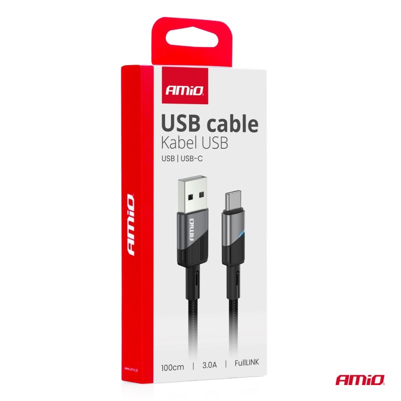 Cable USB a USB-C 3A 100cm FullLINK AMIO