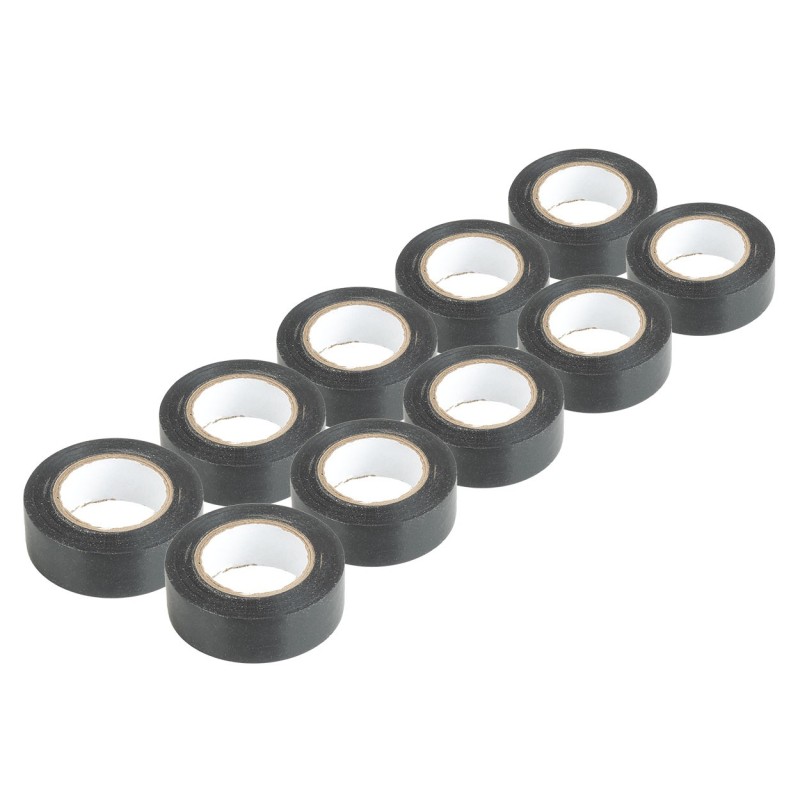 Cinta aislante adhesiva 10 unidades 19mm x 20m x 0.13mm