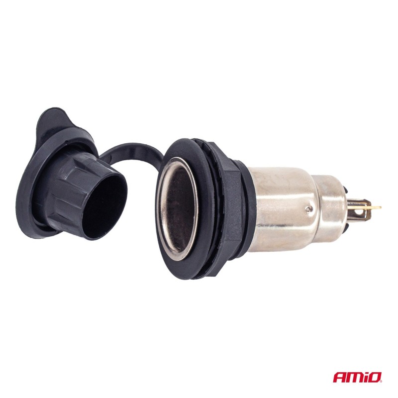 Toma de mechero adicional con tapa 250W 12V y 24V